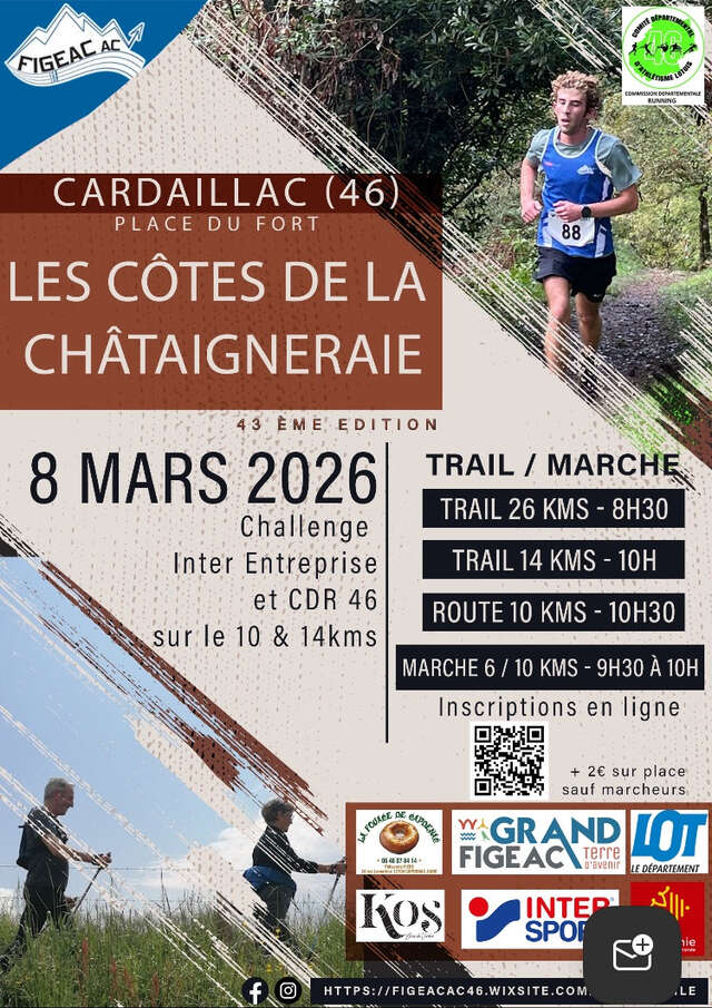 Course Pédestre "Côtes de la Châtaigneraie" à Cardaillac