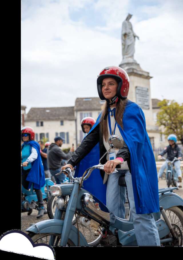 La balade en meule bleue