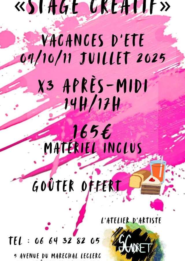 Stage Créatif avec Sandra Gadret