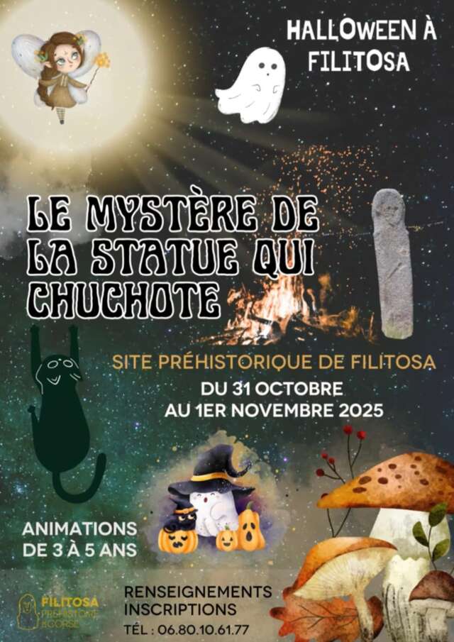 Halloween à Filitosa "Le Mystère de la Statue qui Chuchote" (de 3 à 5 ans)