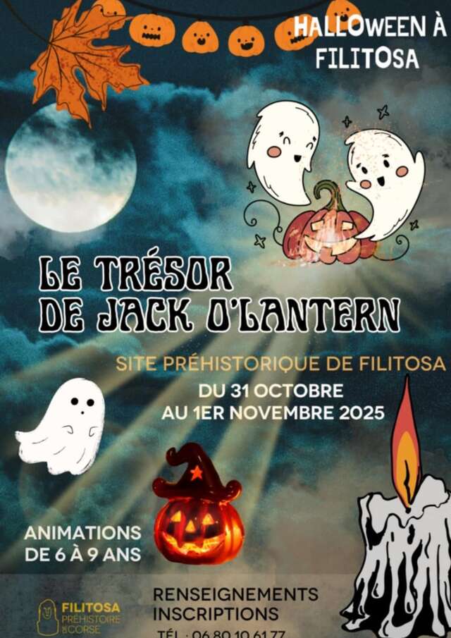 Halloween à Filitosa "Le Trésor de Jack O'Lantern" (de 6 à 9 ans)
