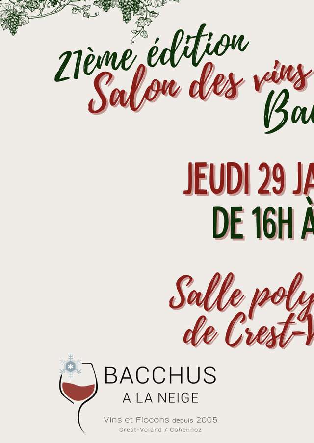21ème Salon des Vins Bacchus à la Neige