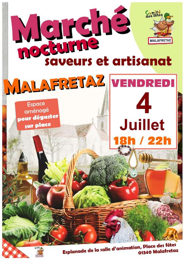 Marché noturne des saveurs et artisanat
