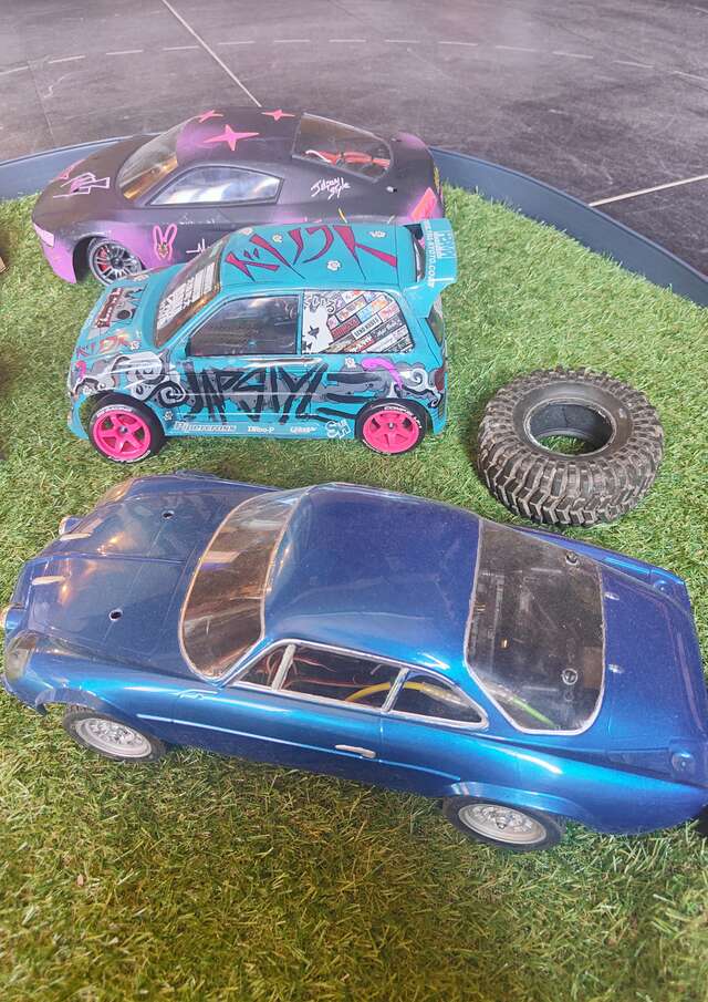 RC electric drift car animation