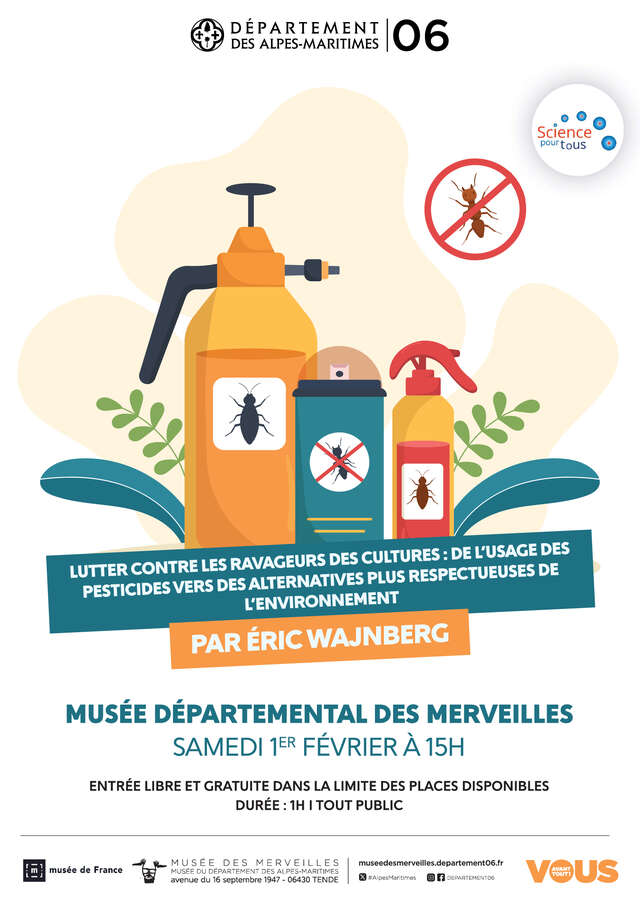 Conférence « Science pour Tous » : Lutter contre les ravageurs des cultures : de l'usage des pesticides vers des alternatives plus respectueuses de l'environnement