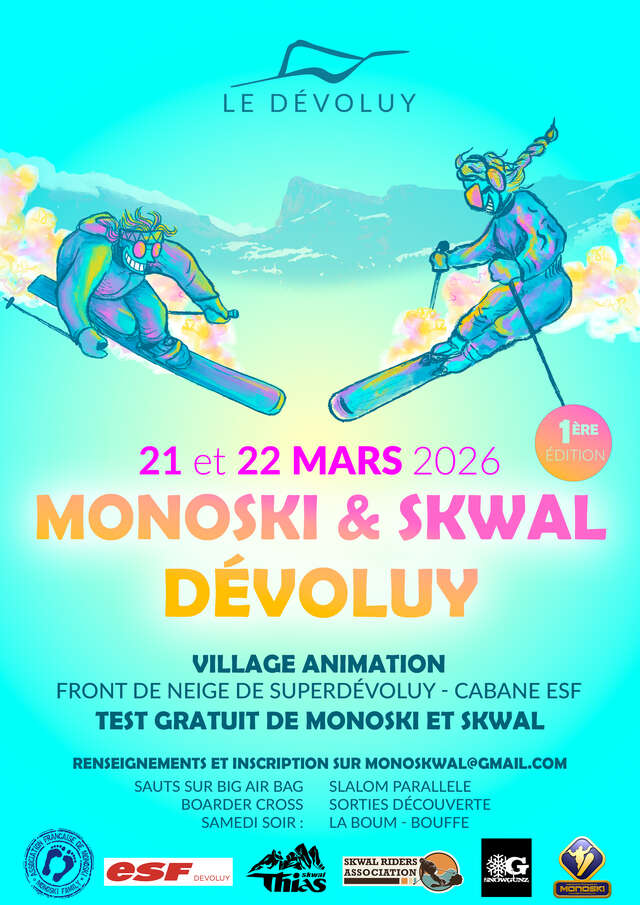 Le monoski Skwal Dévoluy