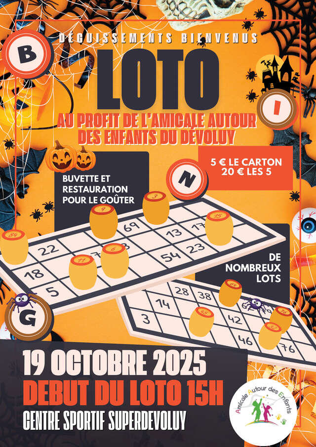 Loto de l'Amicale autour des enfants du Dévoluy