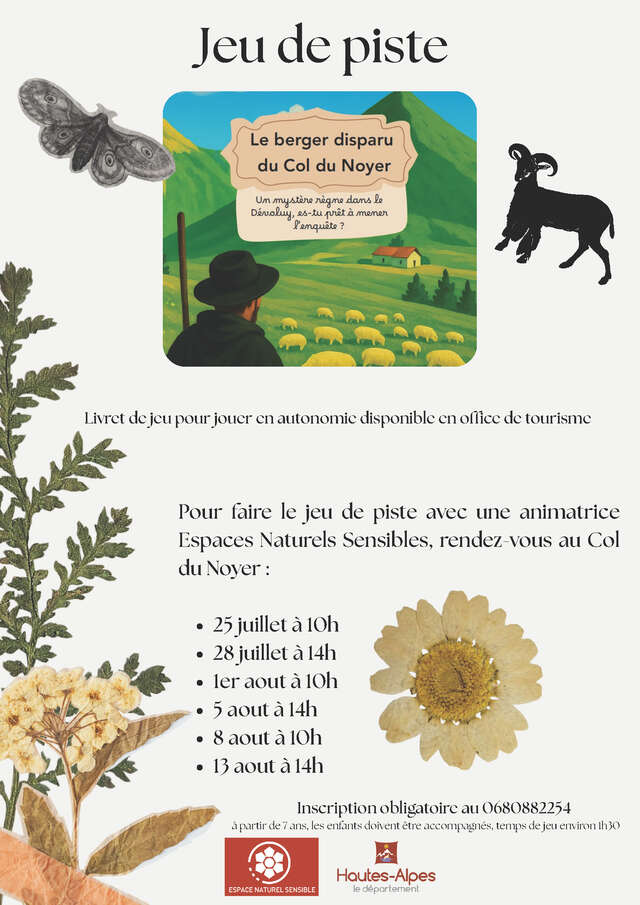Découverte du jeu de piste "Le berger disparu du col du Noyer"