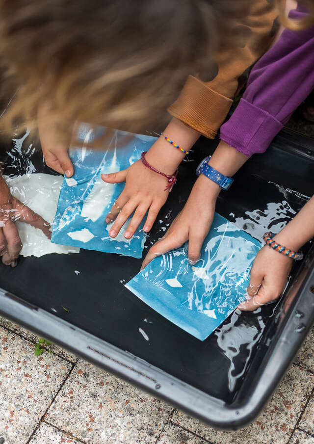 Atelier en famille - l'empreinte du végétal