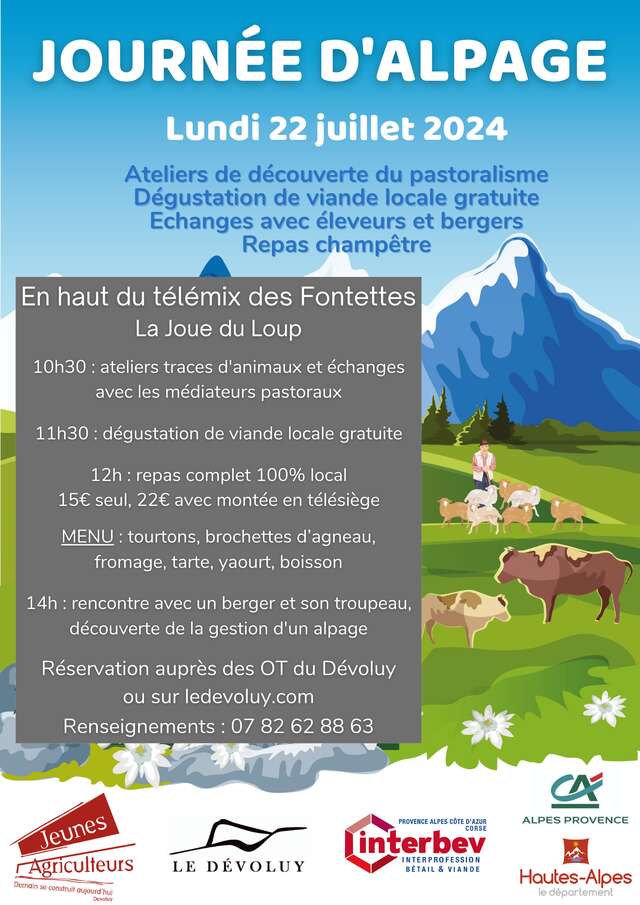 Journée d'alpage avec les Jeunes Agriculteurs