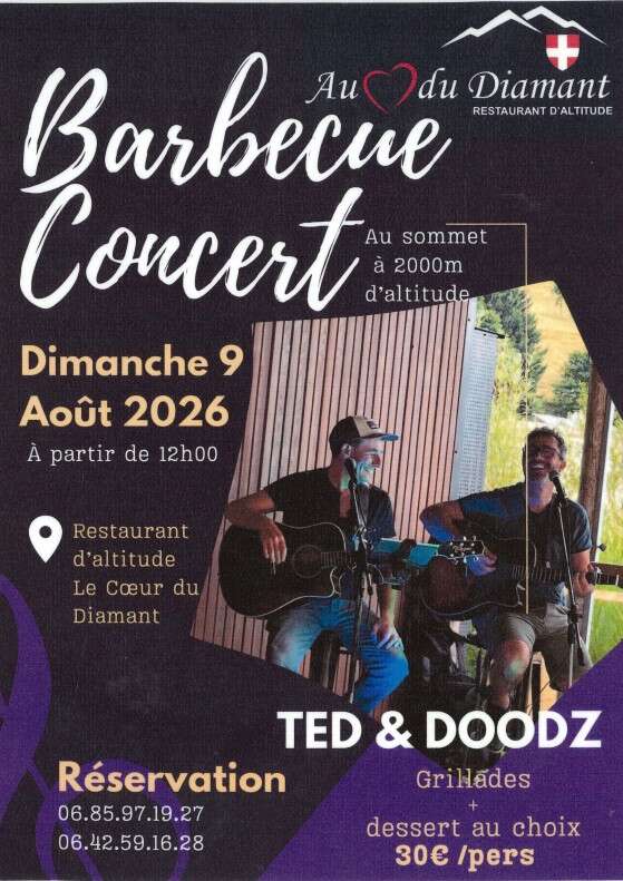 Barbecue et Concert au restaurant "Au Coeur du Diamant"