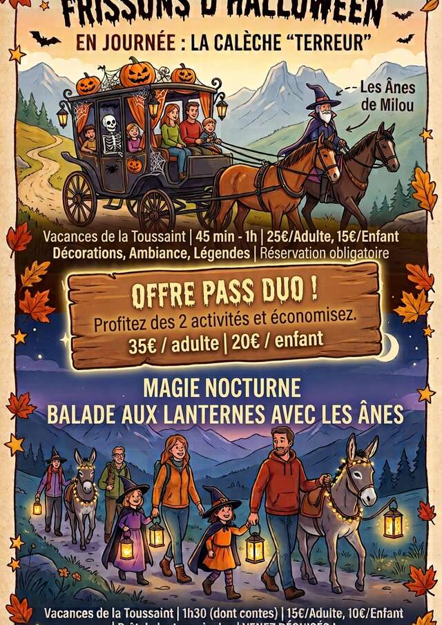 Frissons d'Halloween avec les Anes de Milou