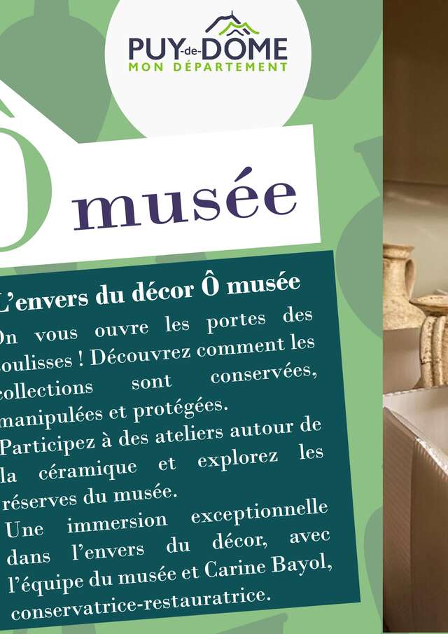 Les vendredis Ô musée - L’envers du décor avec Carine Bayol, restauratrice et l’équipe de conservation du musée
