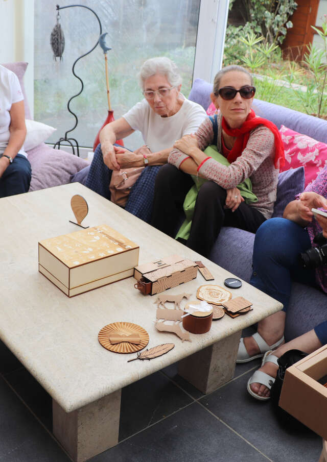 Démonstration et  atelier participatif chez Blanc créations