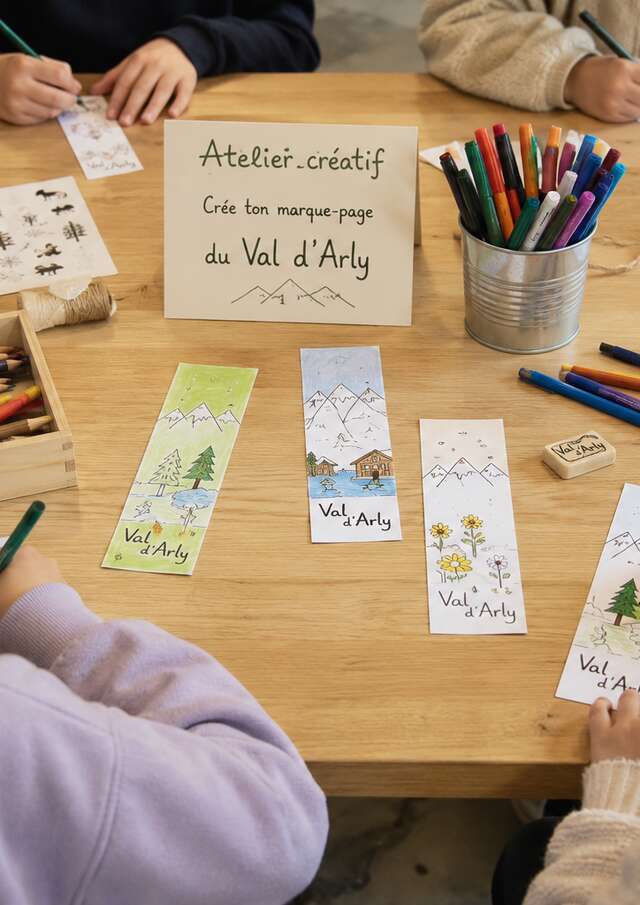 Atelier créatif : Marque-page souvenir du Val d'Arly