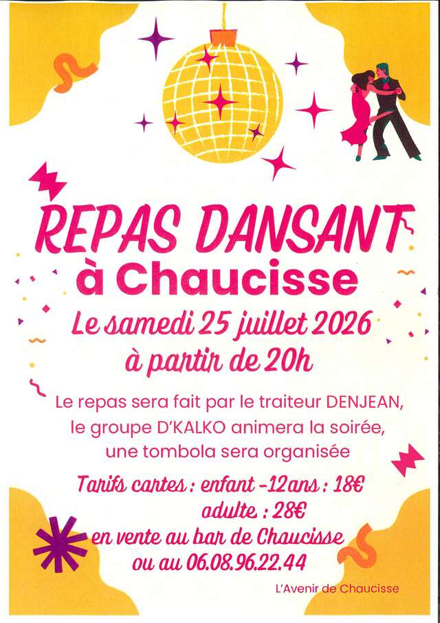 Repas dansant à Chaucisse