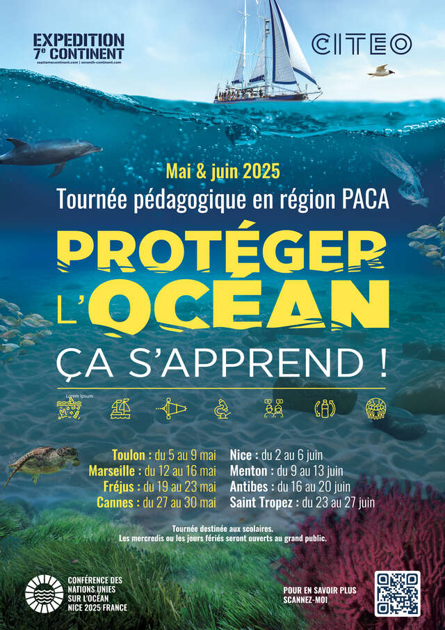 Learn to protect the ocean" educational tour