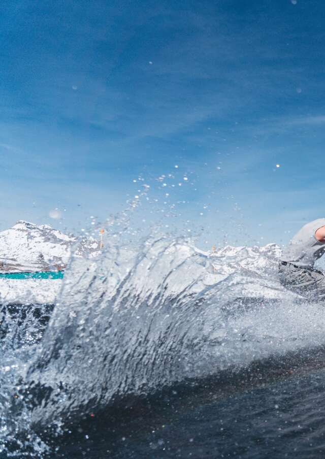 Waterslide et barbecue au snowpark