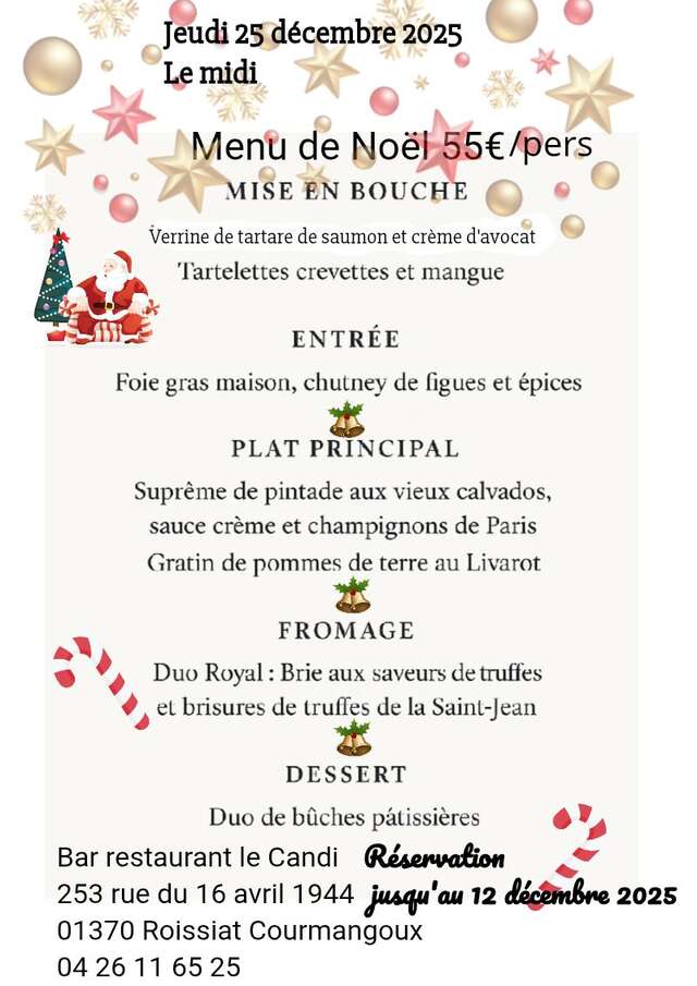Menu de Noël