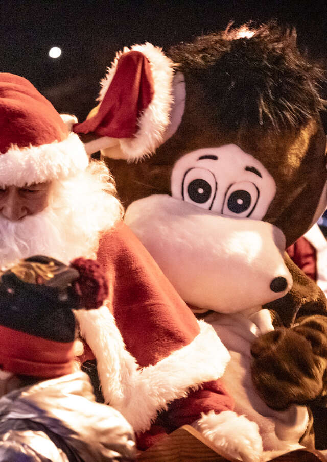 Passage du Père Noël en calèche