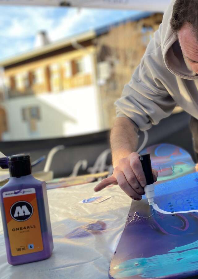 Customisation de skis avec Kime Art et Dream Lois