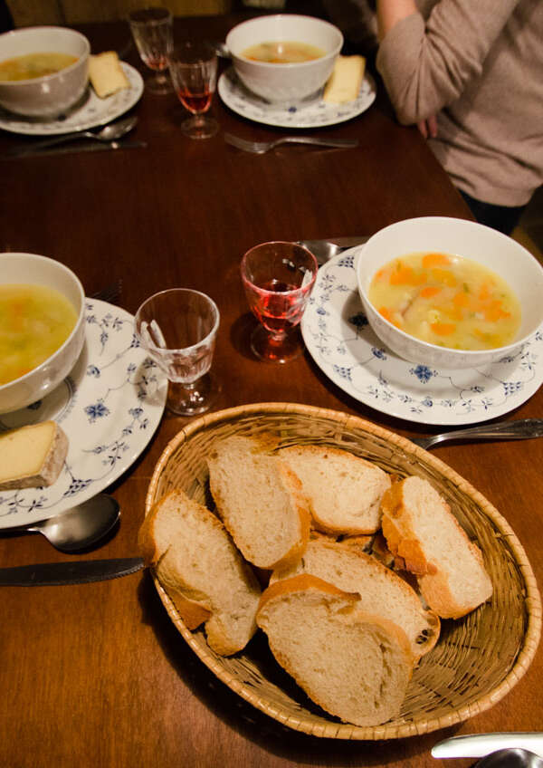 Lumberjack soup at the Estaminet