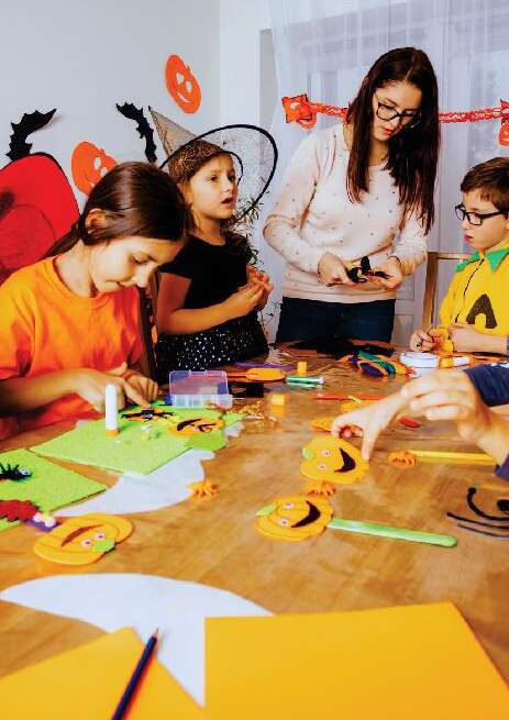 Workshop to make funny spiders