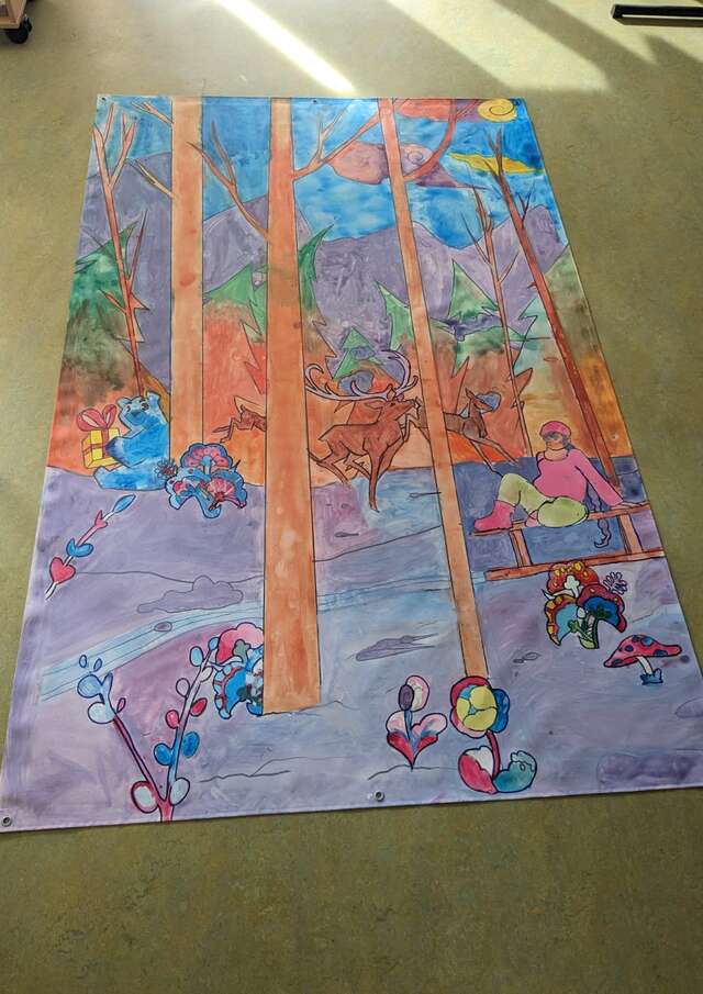 Fresque des Cinq écoles du Val d'Arly