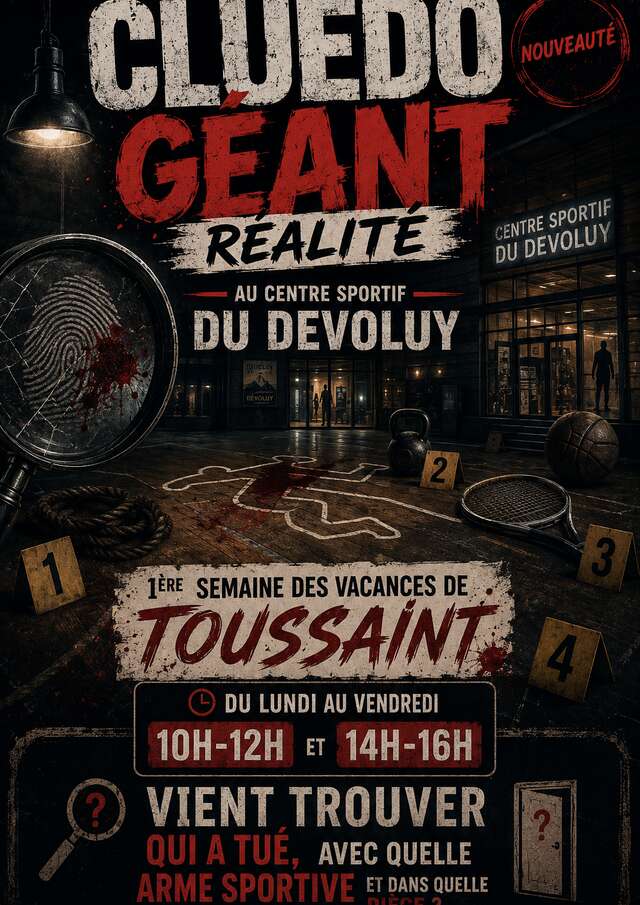 Cluedo géant au Centre Sportif