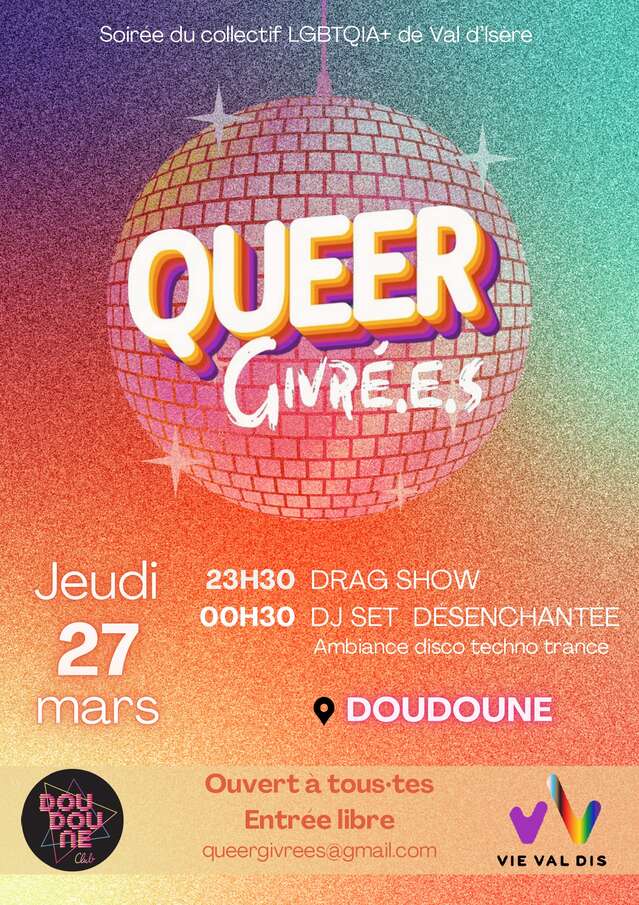 Soirée Vie Val d'Is - Queer Givré.e.s collectif LGBT+