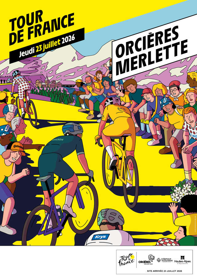 Le Tour de France - Orcières ville d'arrivée