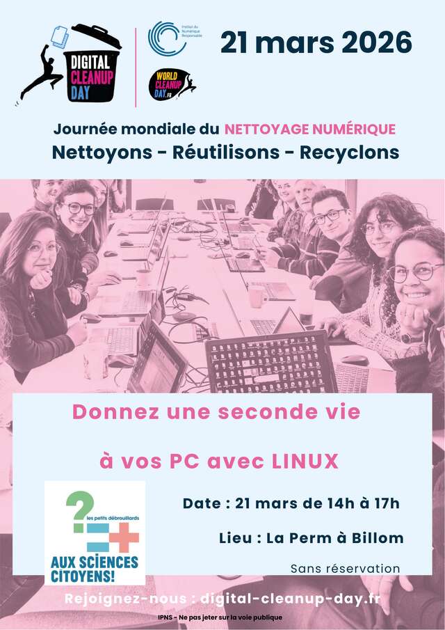 Atelier réemploi : Donnez une seconde vie à vos pc avec linux