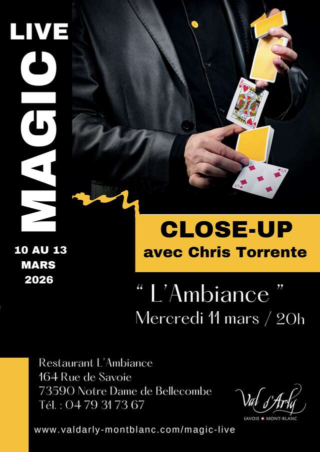 Magic Live au restaurant l'Ambiance
