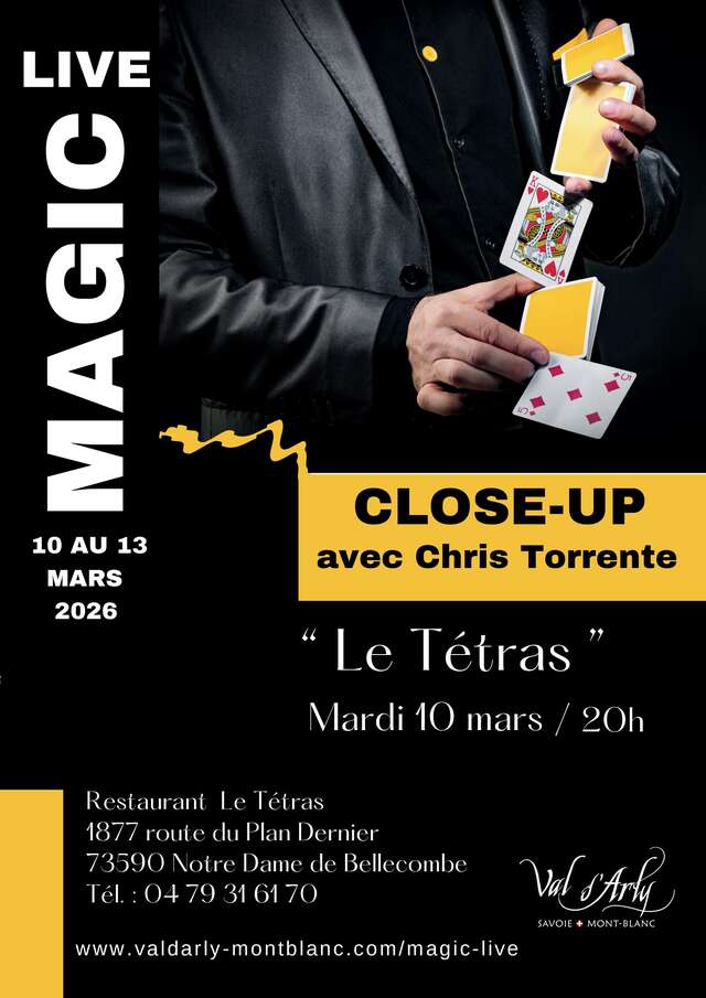 Magic Live at Le Tétras restaurant