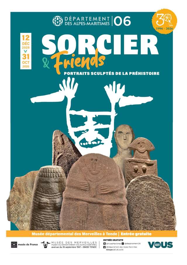 Inauguration des expositions "Sorcier & Friends. Portraits sculptés de la Préhistoire" et "Roches de mémoire. 5000 ans d'art rupestre dans les Alpes"