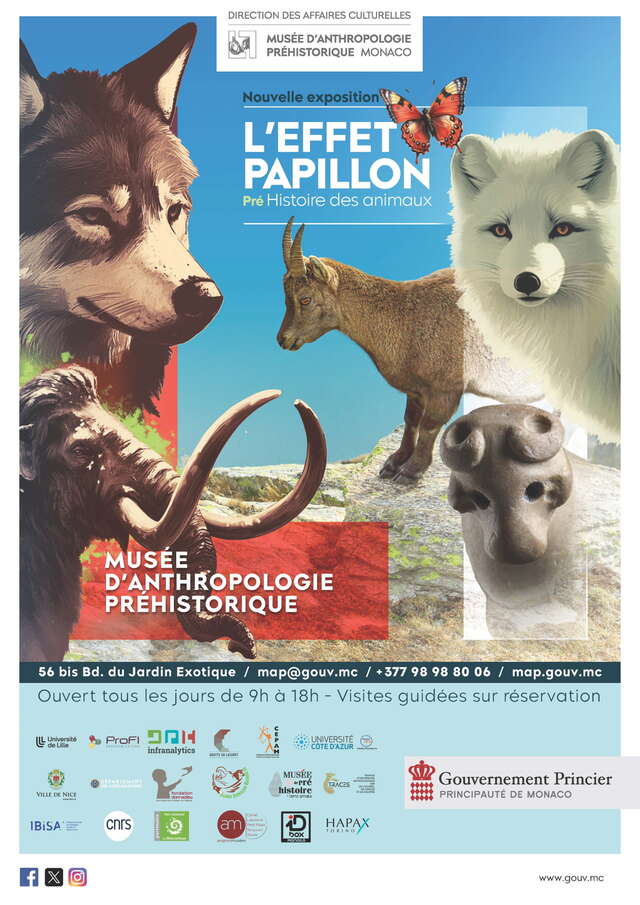 Mostra "L'effet Papillon, la Pré-histoire des animaux".