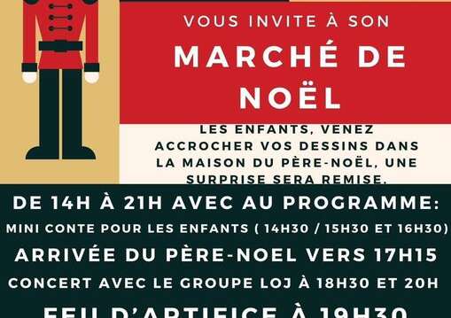 Marché de Noël suivi d'un feu d'artifice