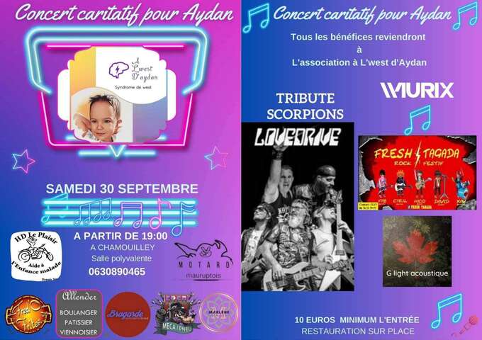 Concert caritatif pour Aydan