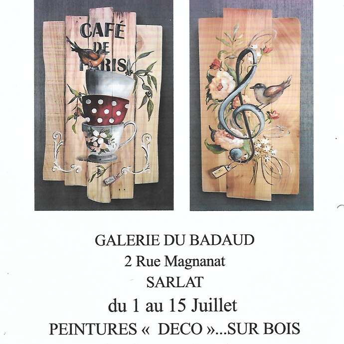 Exposition Peinture "déco" sur bois