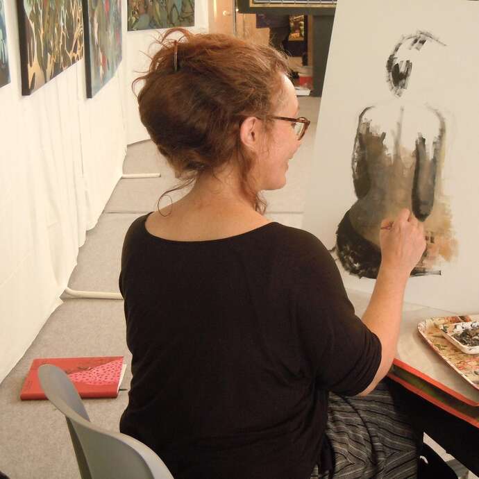 Exposition Célyne à la médiathèque