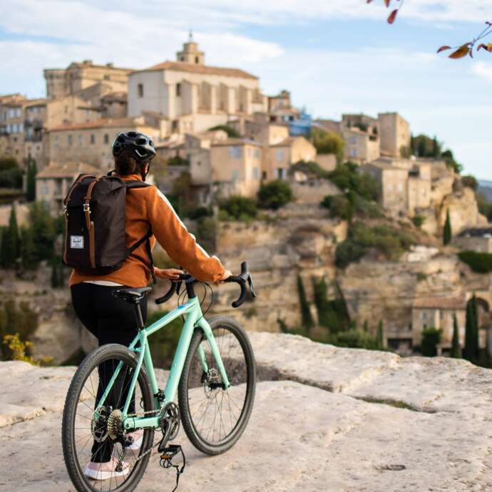 Gordes à vélo