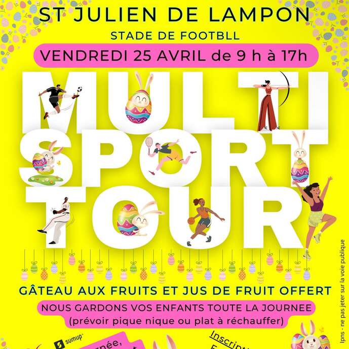 Multisport tour à Saint Julien de Lampon