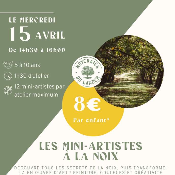 Atelier "Les Mini-Artistes à la Noix"