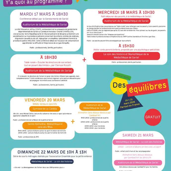 Semaine Nationale de la Petite Enfance