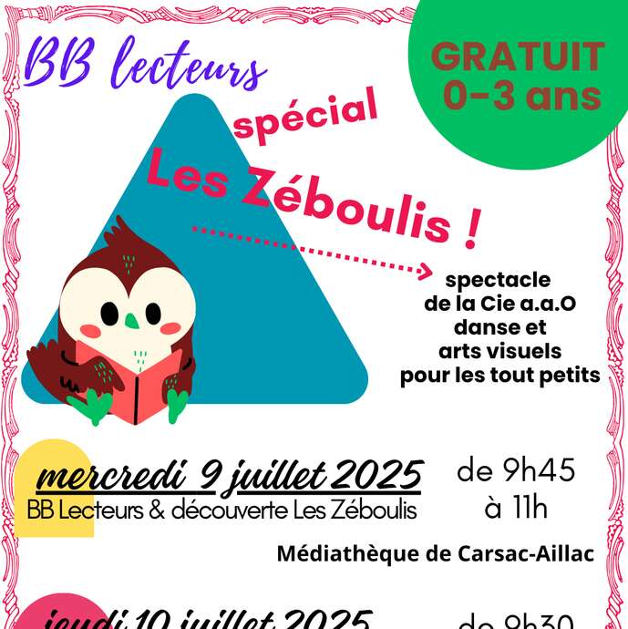BB Lecteurs spécial Les Zéboulis – Carsac-Aillac