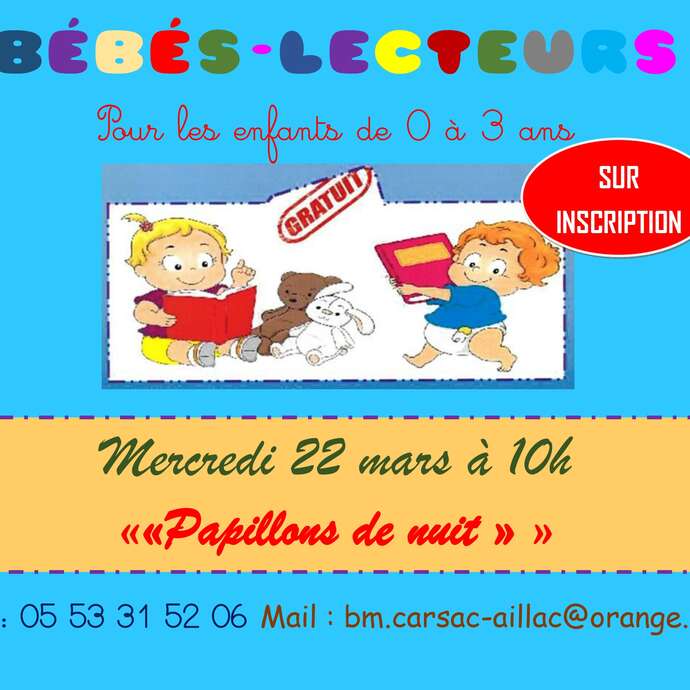 Bébé-Lecteurs «Papilons de nuit»