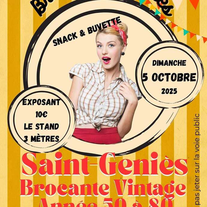 Brocante vintage années 50 à 80 - Saint Geniès Brocante vintage années 50 à 80 - Saint Geniès