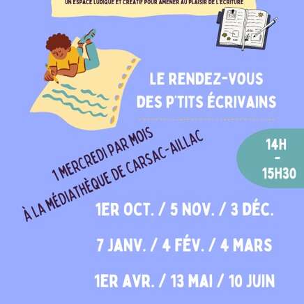 Atelier d'écriture [Médiathèque de Carsac]