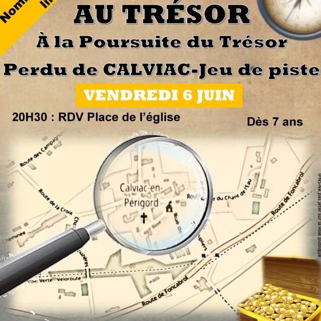 Chasse au trésor grandeur nature dans le village de Calviac