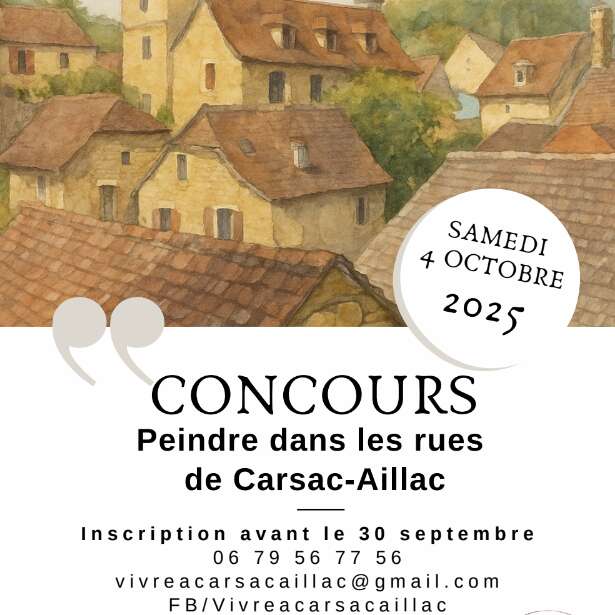 Concours de peinture dans les rues de Carsac-Aillac
